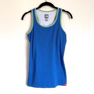North Face Stripe Shelf Bra Work Out Tank